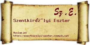 Szentkirályi Eszter névjegykártya
