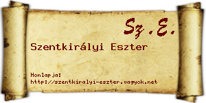 Szentkirályi Eszter névjegykártya